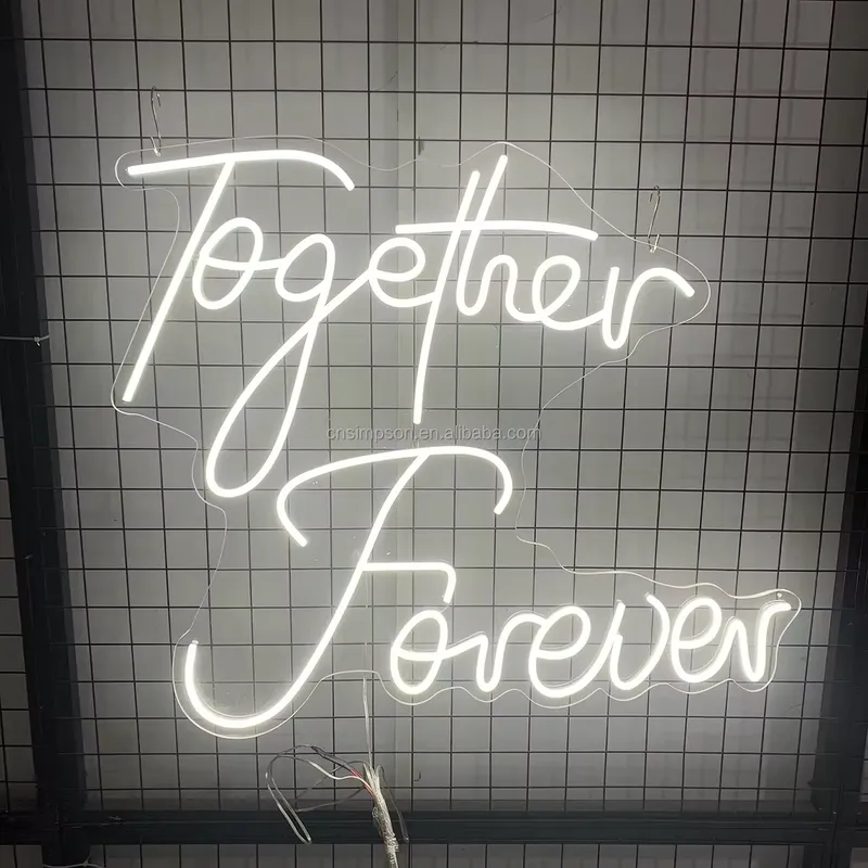 Wedding Supply Rentals - LED Flex Neon-Schild, Hochzeitsrezeption Wanddekoration, Acryl-Rückwand