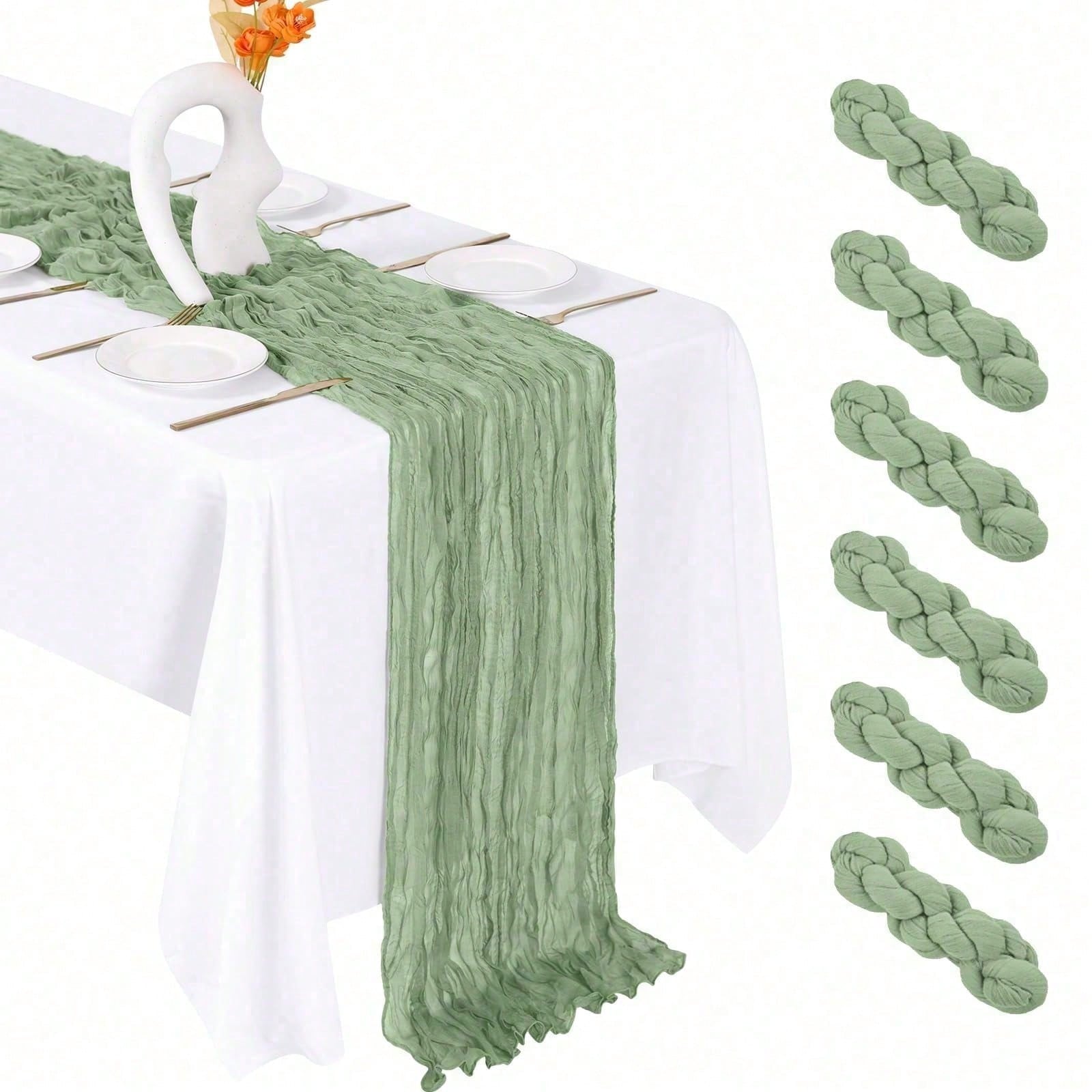 Wedding Supply Rentals - 6er-Pack Käsetuch-Tischläufer für Brautpartys und Junggesellinnenabschiede,