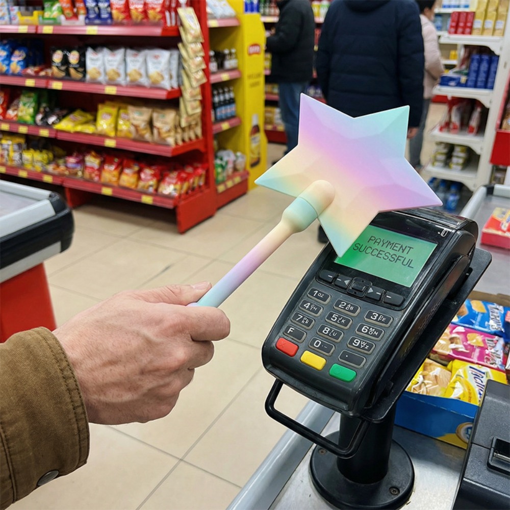 Wedding Tap - 3D-gedruckter Sternenzauberstabhalter, tragbare Halterung für Tap-to-Pay-Geräte,