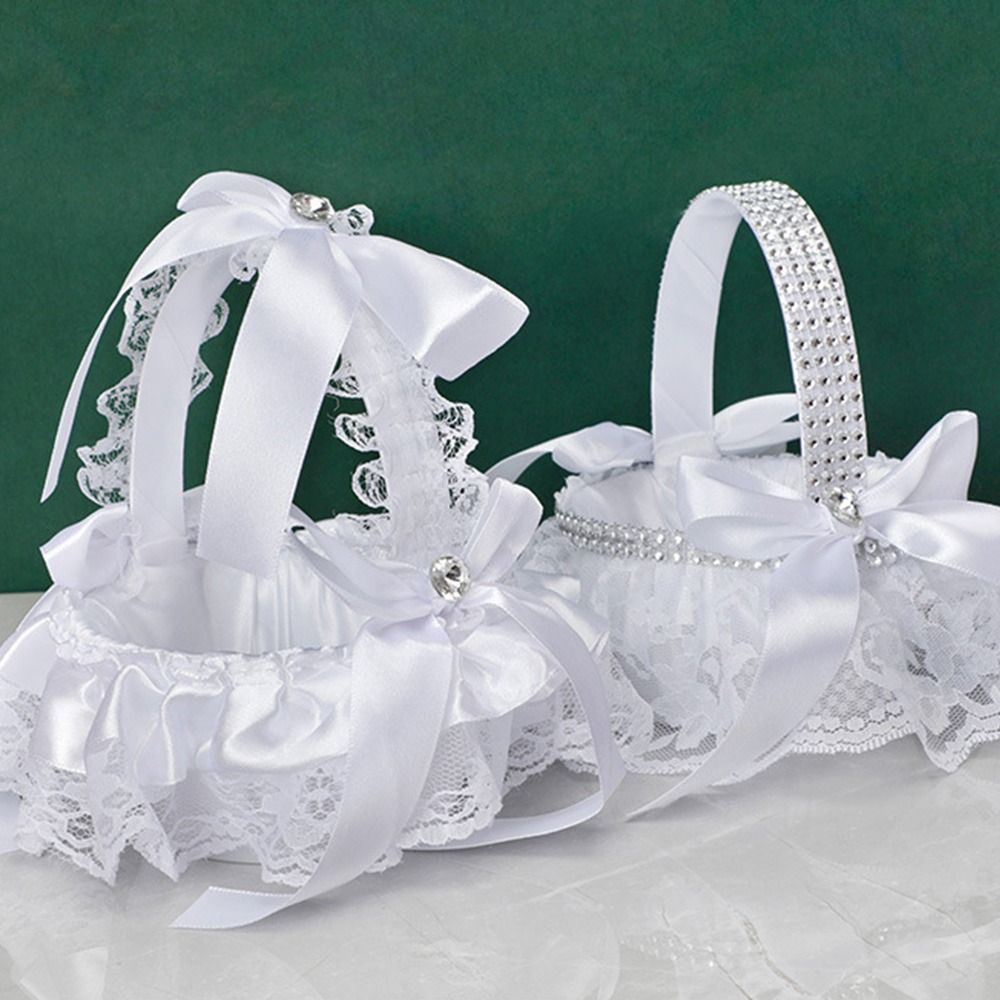 Jubiläums-Blumenkorb im europä – Flower Girl Basket Bewertung und Preis