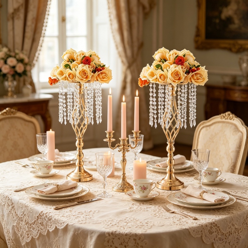 Eleganter Hoher Goldener Krist – Flower Girl Basket Bewertung und Preis