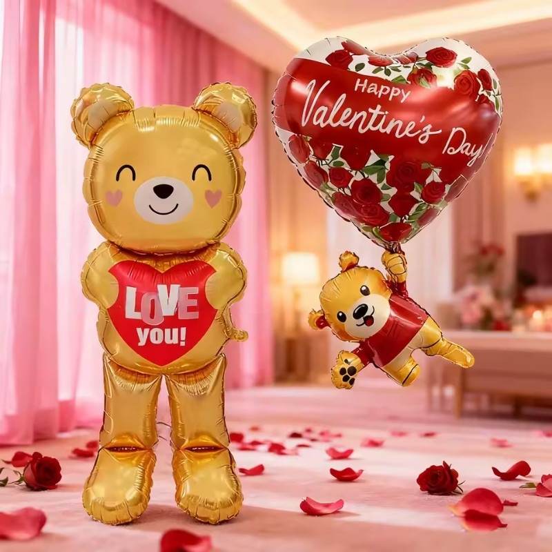 Großer 60 Zoll stehender Herz- – Confetti Balloon Set Bewertung und Preis