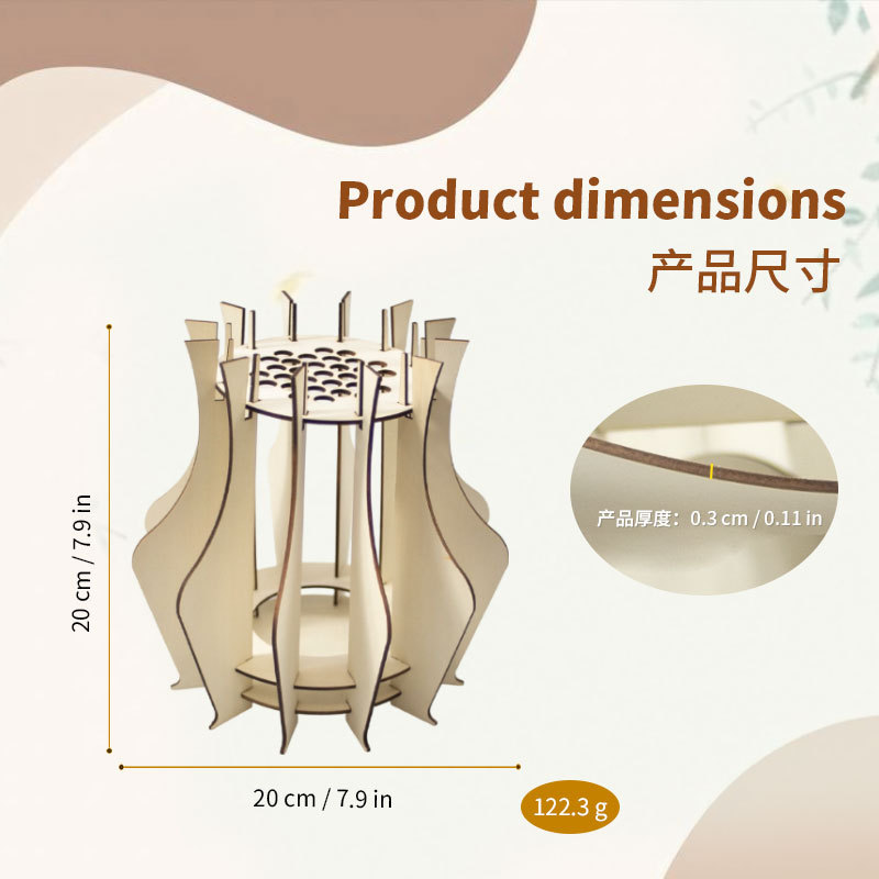 Holzpuzzle-Vase für Blumensträ – Flower Girl Basket Bewertung und Preis