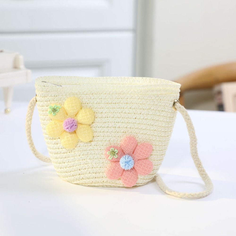 Handgefertigte gewebte Strohta – Flower Girl Basket Bewertung und Preis