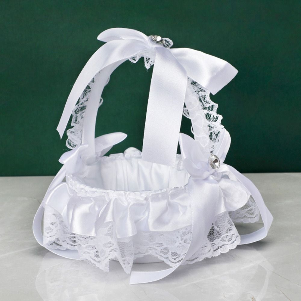Zeremonie Strass Home Decor Sp – Flower Girl Basket Bewertung und Preis