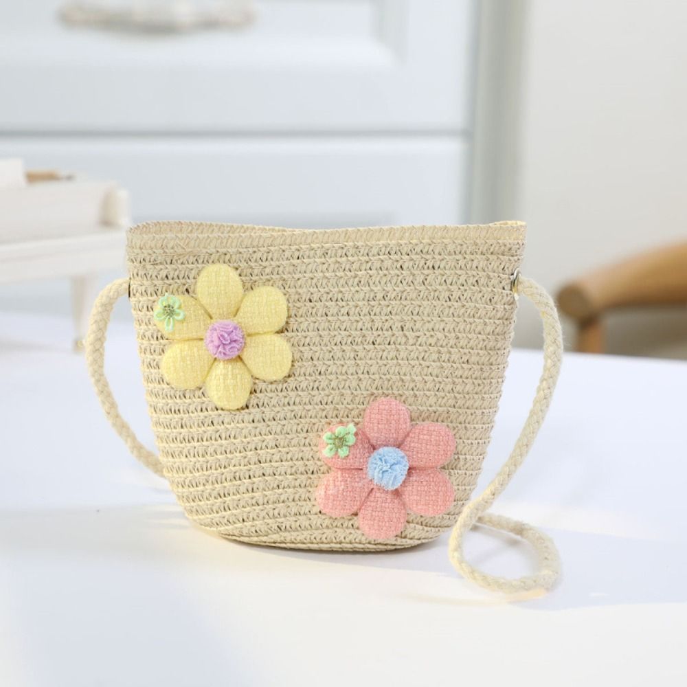 Handgefertigte gewebte Strohta – Flower Girl Basket Bewertung und Preis