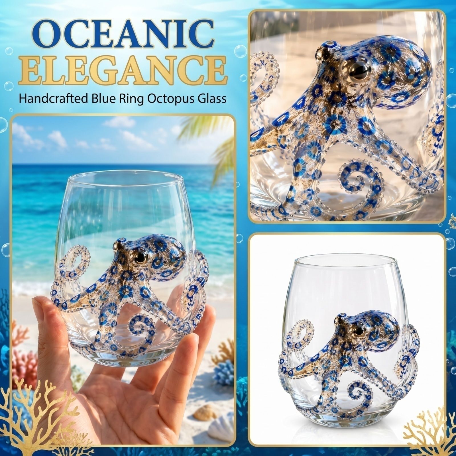 Handgefertigtes Blaues Ringför – Wedding Fountain Bewertung und Preis